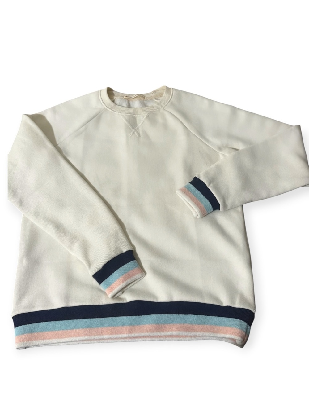 Marine Layer Crewneck Sweatshirt Jenny Retro Rib Aesthetic Coquette